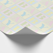 De Word-Baby in pastels die papier verpakt (Hoek)