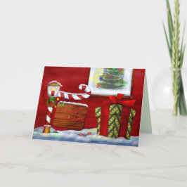 De Workshop Kerst Fantasie ADD PHOTO Feestdagen Kaart