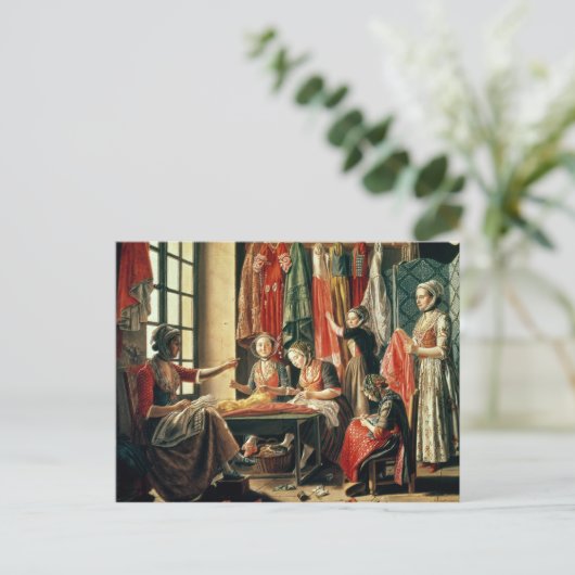 De workshop van Couturier, Arles, 1760 Briefkaart (Staand voorkant)