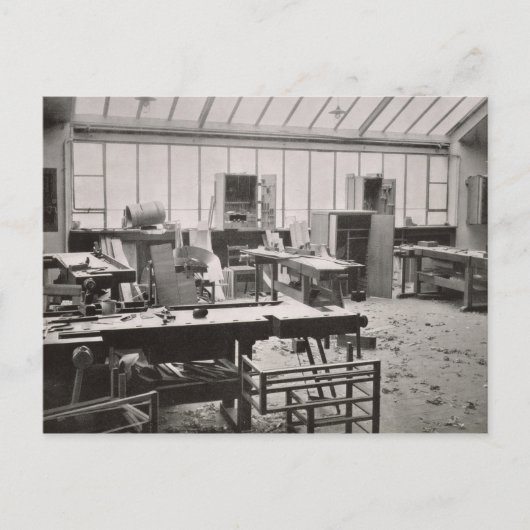 De workshop van de Carpenter, van de workshops van Briefkaart (Voorkant)