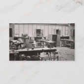 De workshop van de Carpenter, van de workshops van Visitekaartje (Achterkant)