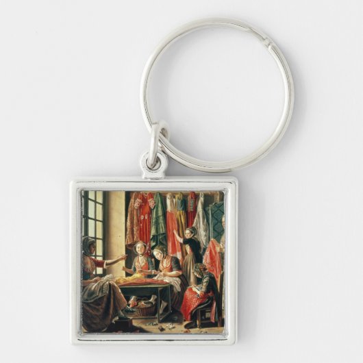 De workshop van de couturier, Arles, 1760 Sleutelhanger (Voorkant)