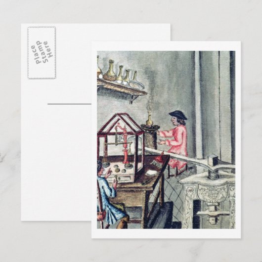 De workshop van Silversmiths, van een silversmith  Briefkaart (Voorkant / Achterkant)