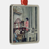 De workshop van Silversmiths, van een silversmith  Metalen Ornament (Rechts)