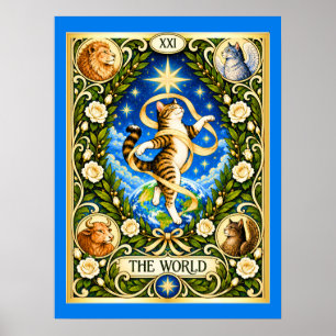 De World Cat Tarot - Voltooiing en Geheelheid Poster