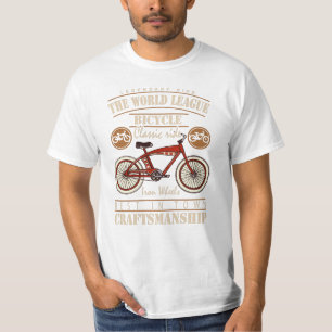 De World League fiets klassieke rit ijzeren wielen T-shirt