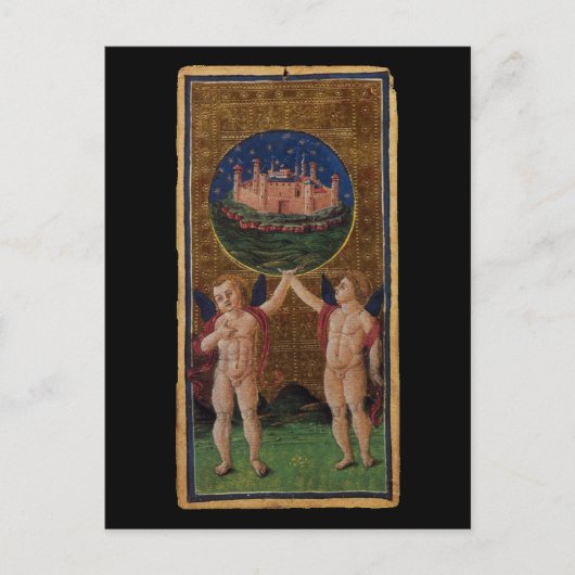 De World Tarot Card Briefkaart (Voorkant)