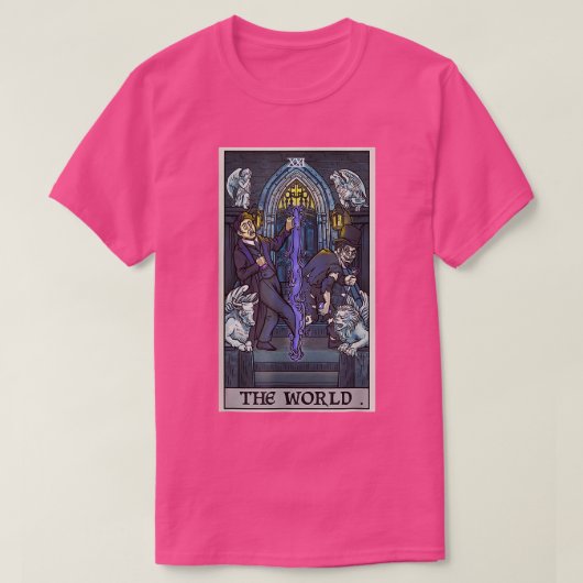 De World Tarot Kaart Dr. Jekyll de heer Hyde Hallo T-shirt (Design voorkant)