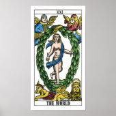 De World Tarot Kaart Poster (Voorkant)