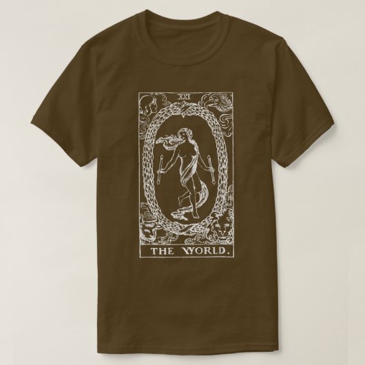 De World Tarot Kaart T-shirt (Design voorkant)
