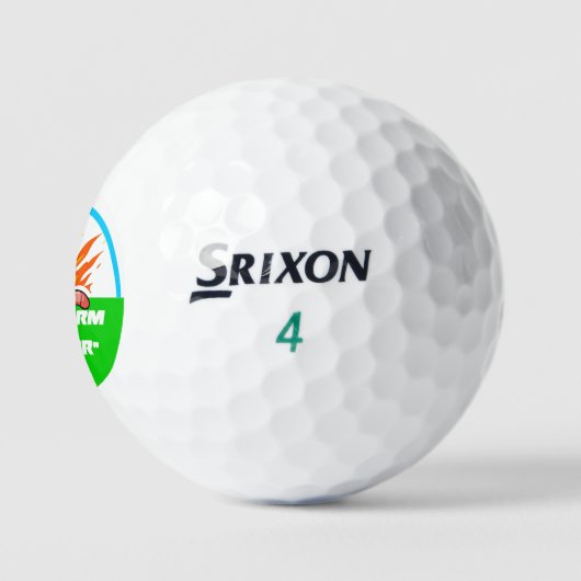 "De Worm Burner" Grappige Custom Golfbal Golfballen (Logo)
