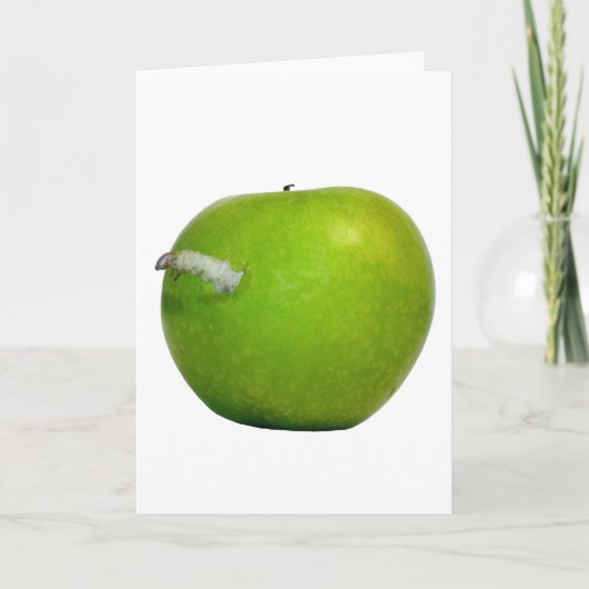 De worm in de appel kaart (Voorkant)