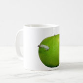 De worm in de appel koffiemok (Voorkant links)