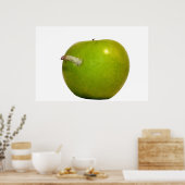De worm in de appel poster (Keuken)
