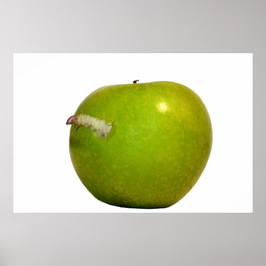 De worm in de appel poster (Voorkant)