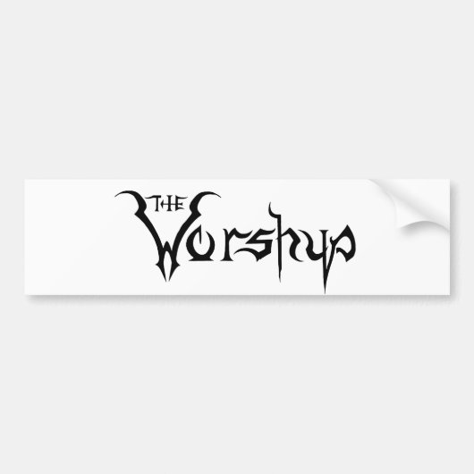 De Worship bumper sticker (Voorkant)