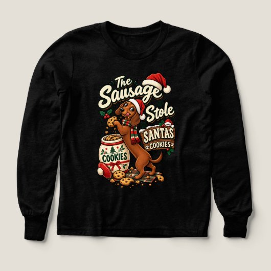 De Worst Stole Santa's Koekjes Dachshund Christus (Voorkant)