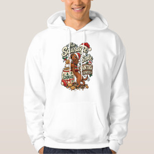 De Worst Stole Santa's Koekjes Dachshund Christus Hoodie