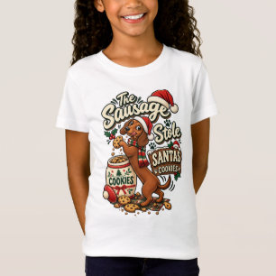 De Worst Stole Santa's Koekjes Dachshund Christus T-shirt