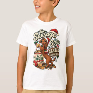 De Worst Stole Santa's Koekjes Dachshund Christus T-shirt