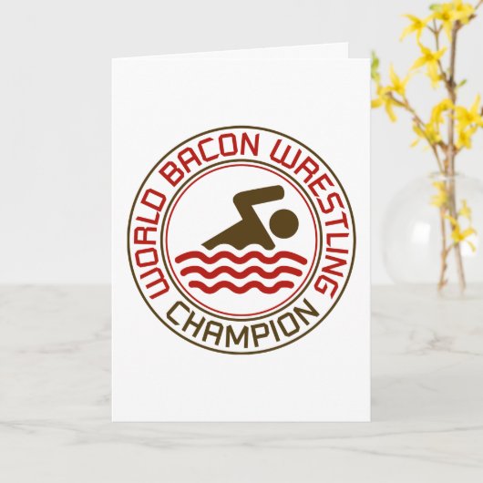 De Worstelende Kampioen van het Bacon van de Kaart (Gele Bloem)