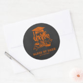 De worsteling - Sinaasappel Ronde Sticker (Envelop)
