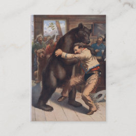 De Worstelingen van het man dragen - Vintage Visitekaartje