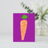 De wortel in het Welsh is Moron - Funny Languages Briefkaart (Staand voorkant)