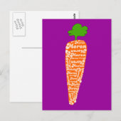 De wortel in het Welsh is Moron - Funny Languages Briefkaart (Voorkant / Achterkant)