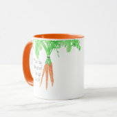 De wortel Mok van de tuinman (Voorkant links)