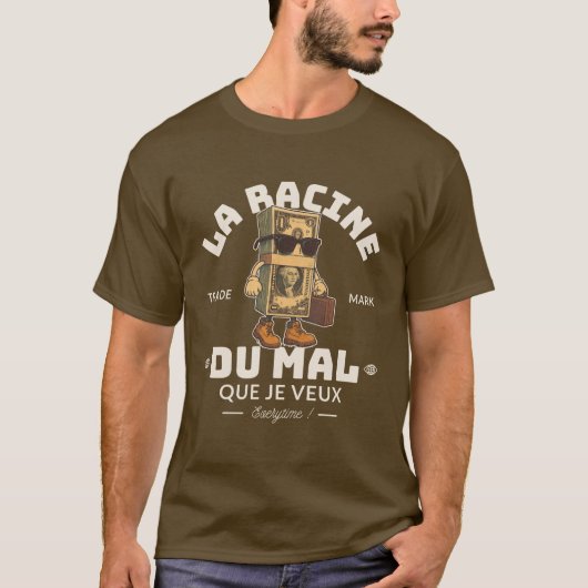 De wortel van het kwaad dat ik wil t-shirt (Voorkant)