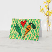 De Wortelen van de Liefde van erwten, Leuk Groen Kaart (Gele Bloem)