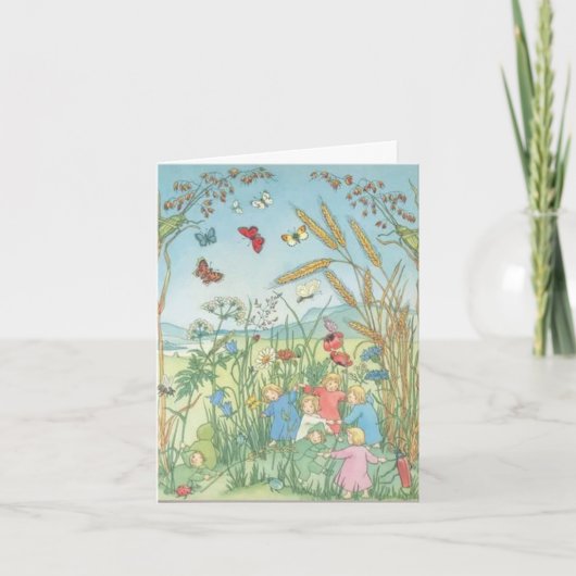 De wortelkinderen Sibylle Von Olfers Bedankkaart (Voorkant)