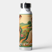 "De wortels van de kennis" Waterfles (Links)