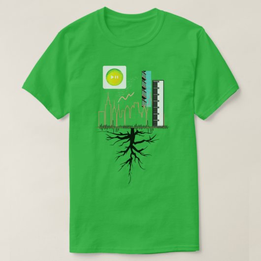 De wortels van de stad t-shirt (Design voorkant)
