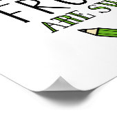 de wortels van het onderwijs zijn bittere leerkrac poster (Hoek)