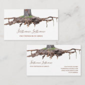 De wortelverwijdering van de boom en de deskundige visitekaartje (Voorkant / Achterkant)