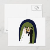 De Woten, de Bride, de Groom en de Ambtenaar Briefkaart (Voorkant / Achterkant)