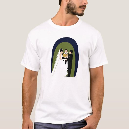 De Woten, de Bride, de Groom en de Ambtenaar T-shirt (Voorkant)