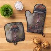 De Wounded Mushroom Mini Ovenwant & Pannenlap Set (Top down)