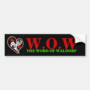 De WOW-Bumpersticker Bumpersticker