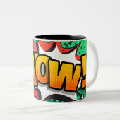 De WOW-Mok Tweekleurige Koffiemok (Voorkant rechts)