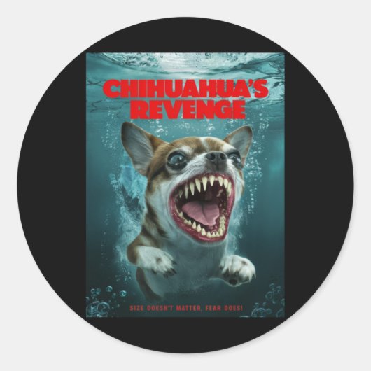 De wraak van Chihuahua's Sticker (Voorkant)