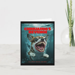 De wraak van Chihuahua's Sticker Kaart