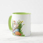 De wraak van de haan mok (Voorkant links)