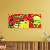 De Wrangellzalm kan Alimak, AK Canvas Afdruk (Insitu (Woonkamer))