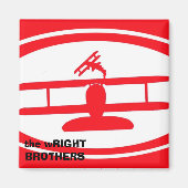 de WRIGHT BROTHERS magnent Magneet (Voorkant)