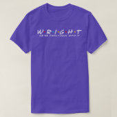 De Wright Familie Wright Achternaam Wright T-shirt (Design voorkant)