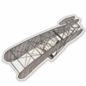 De Wright Flyer Sticker (Voorkant)