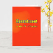 De 'wrok is de #1 Kaart van de Gematigdheid van (Gele Bloem)